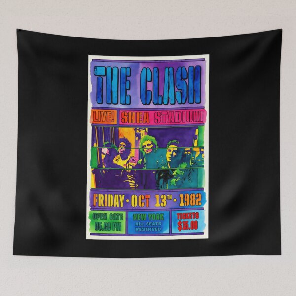 Item preview, Vintage Rocker Smashing Electric Bass Guitar, The Clash Shea Stadium 1982  designed and sold by samatysarni6.