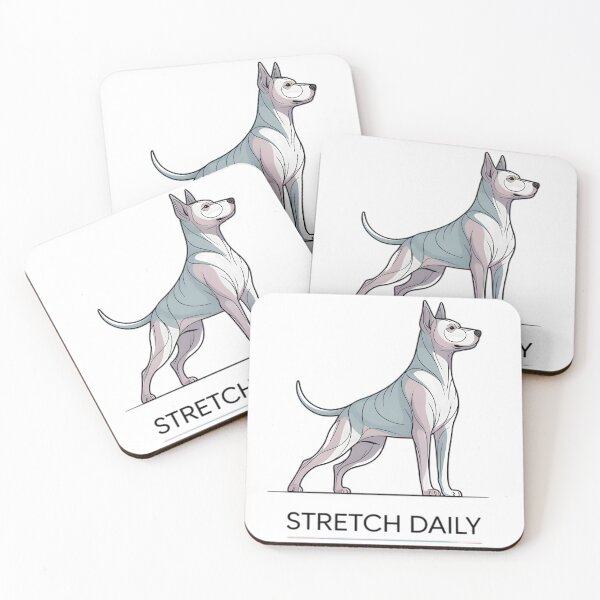 Item preview, Pastel Dog Stretch Daily Cartoon Pet Illustration designed and sold by 108stillness.