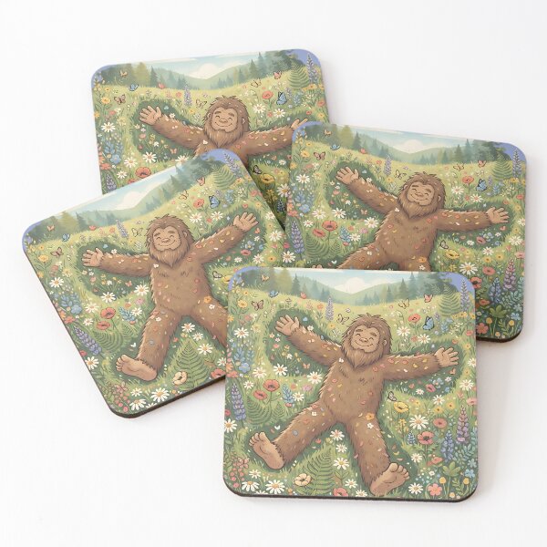 Item preview, Stay Wild Stay Weird Bigfoot in Wildflowers Cute Sasquatch Nature Lover designed and sold by FrozenFits.
