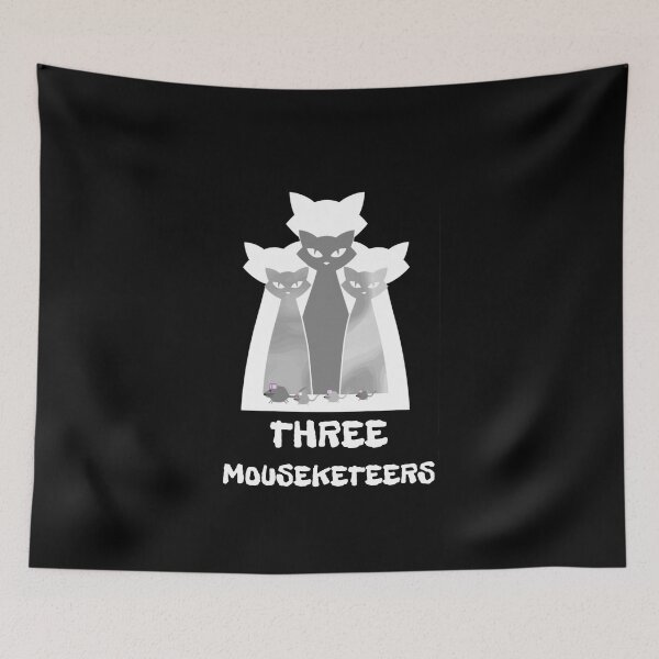 Item preview, Cat Pun Three Cats With Mice designed and sold by Sartoris Art.