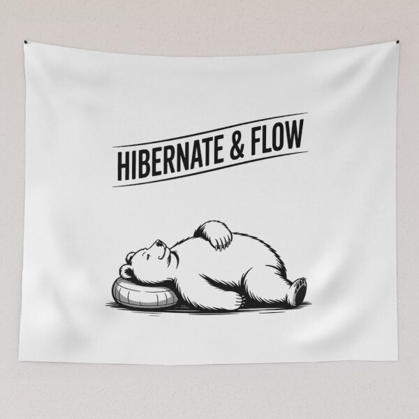 Item preview, Lazy Polar Bear Resting Greyscale Illustration designed and sold by 108stillness.