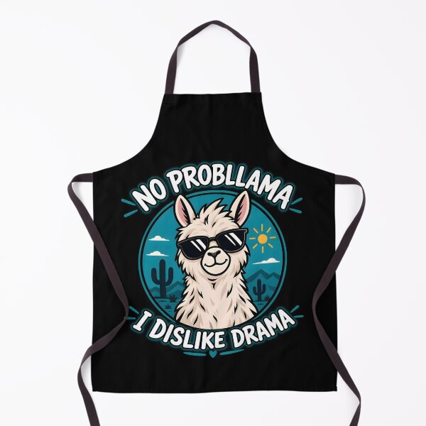 Item preview, No Probllama -Funny Llama illustration designed and sold by TTdesigns123.