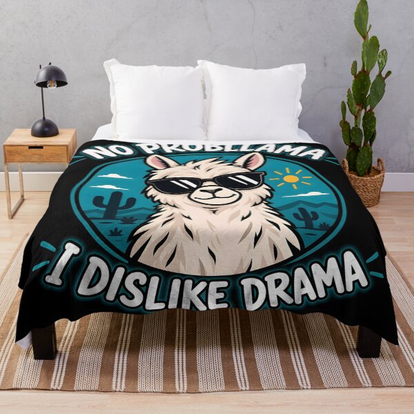 Item preview, No Probllama -Funny Llama illustration designed and sold by TTdesigns123.