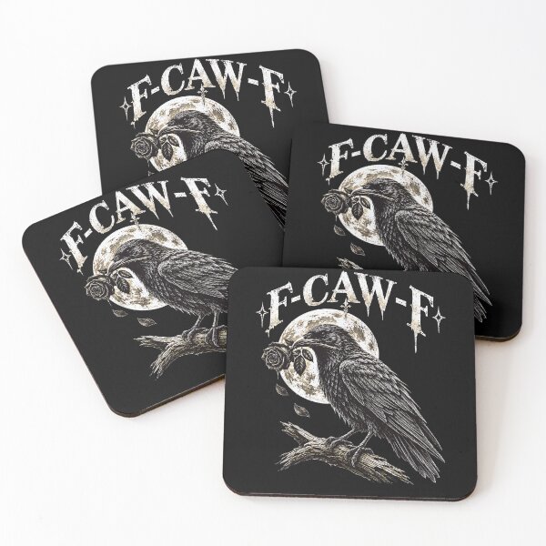 Item preview, F-CAW-F Gothic Skeleton Raven Full Moon Dark designed and sold by Brasovbit.