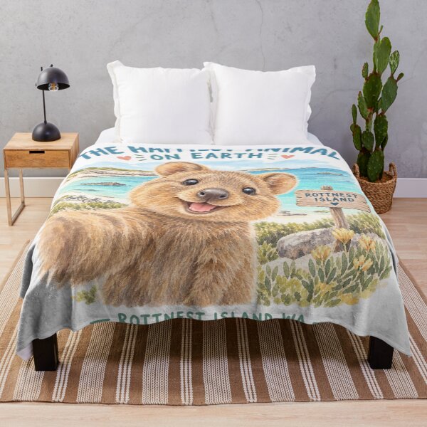 Item preview, Happiest Animal Earth Cute Quokka Rottnest Island Selfie designed and sold by Yellowriversss.