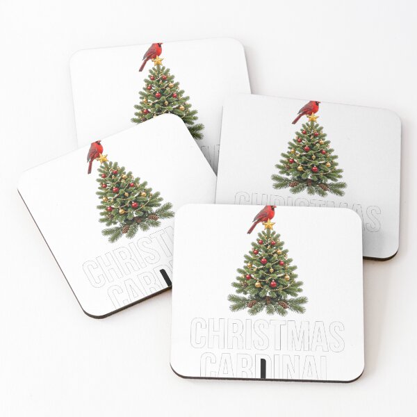 Item preview, Christmas Cardinal on Christmas Tree — Red Bird Holiday Design designed and sold by Nusrat002.