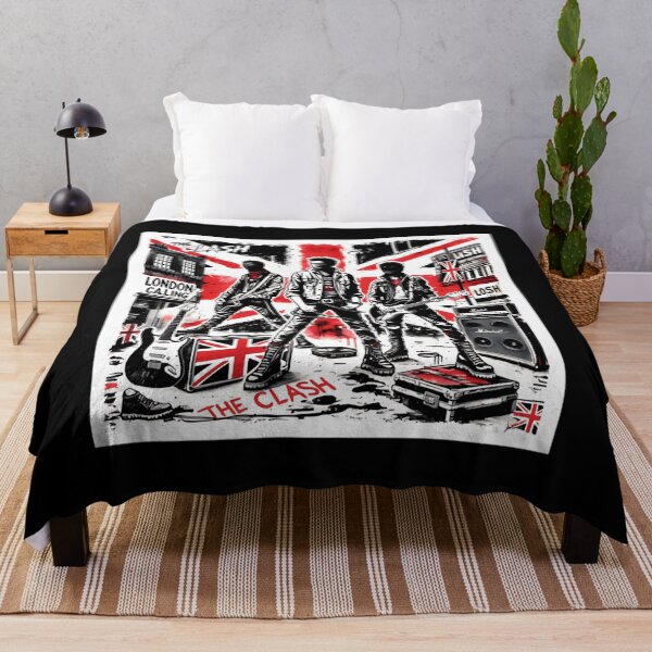 Item preview, Vintage Rocker Smashing Electric Bass Guitar, The Clash Punk Rock Band  designed and sold by samatysarni6.