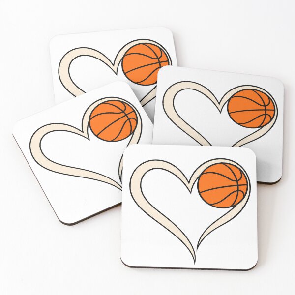 Item preview, Basketball Heart Love – Minimalist Basketball Lover and Sports Mom designed and sold by Rtcraftani.