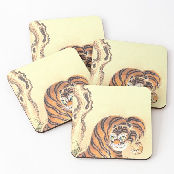Item preview, Tiger Cleaning Its Paw (19th century) by Matsui Keichū designed and sold by AngyDesigns49.