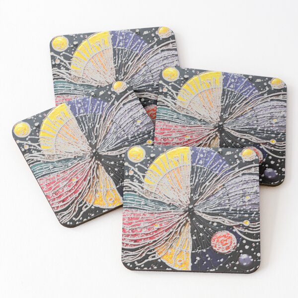 Item preview, cosmic energy burst b alpha colorful geometric circular abstract design designed and sold by SmashingDeals.