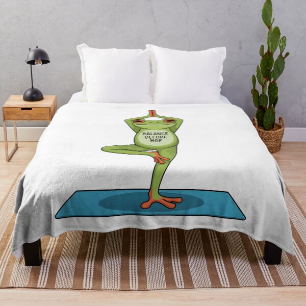 Item preview, Yoga Frog Tree Pose Mandala Balance Illustration designed and sold by 108stillness.