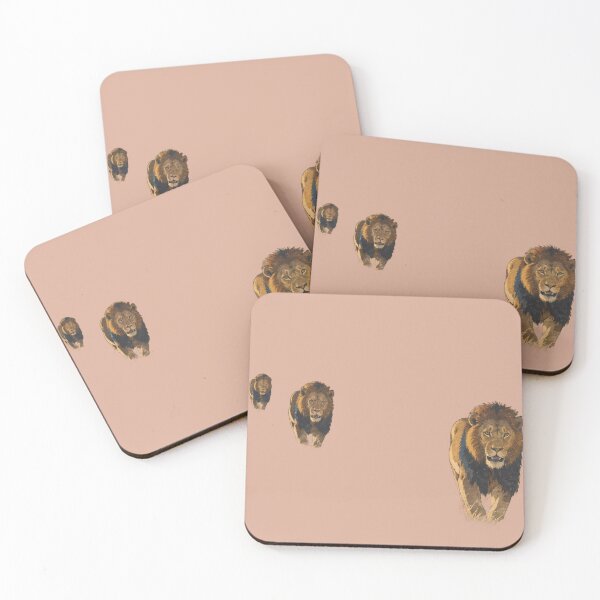 Item preview, Majestic Lion Marching Sequence Minimalist Wildlife Art designed and sold by BLUESKY11a.