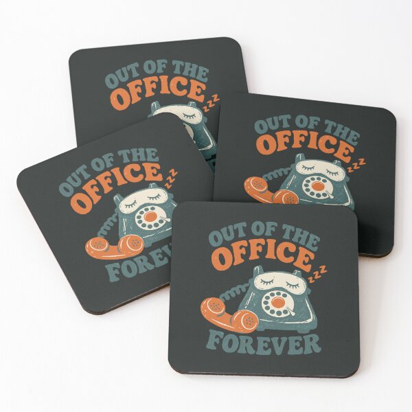 Item preview, Out of the Office Forever – Retro Sleeping Rotary Phone, Retirement designed and sold by OpenFieldNotes.