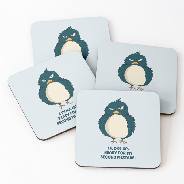 Item preview, I Woke Up Ready for My Second Mistake – Grumpy Bird Humor designed and sold by DecentVibe.
