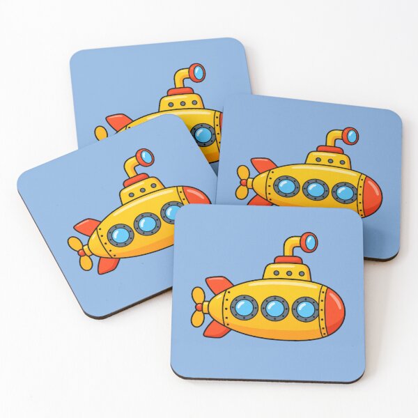 Item preview, Cute Yellow Submarine Cartoon Ocean Adventure for Kids designed and sold by Alaa-love-art.