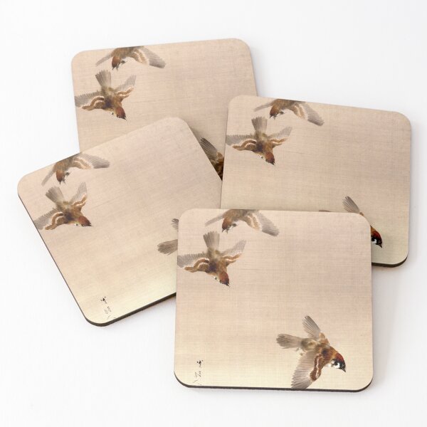 Item preview, Sparrows Flying by Watanabe Seitei designed and sold by AngyDesigns49.