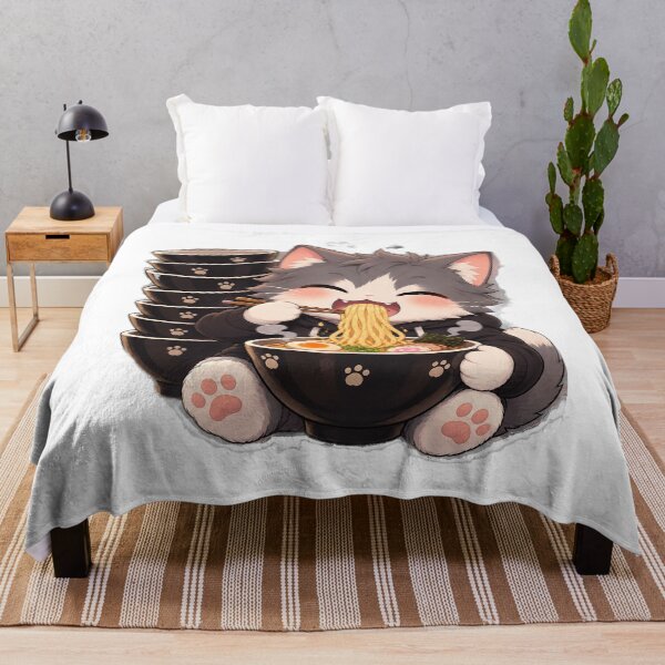 Item preview, Hungry Kawaii Ramen Cat in Hoodie designed and sold by Shironi555.