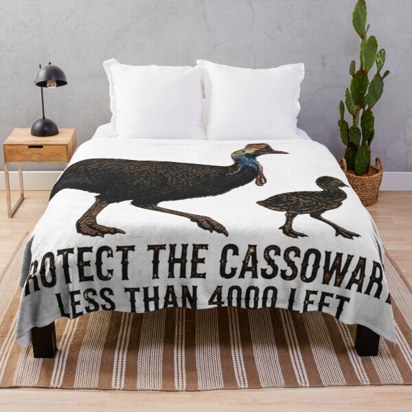 Item preview, Protect Cassowary Family Endangered Queensland Wildlife Conservation designed and sold by Yellowriversss.