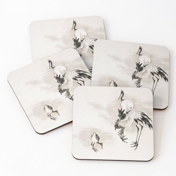 Item preview, Japanese cranes (1787) vintage painting by Nagasawa Rosetsu. designed and sold by AngyDesigns49.