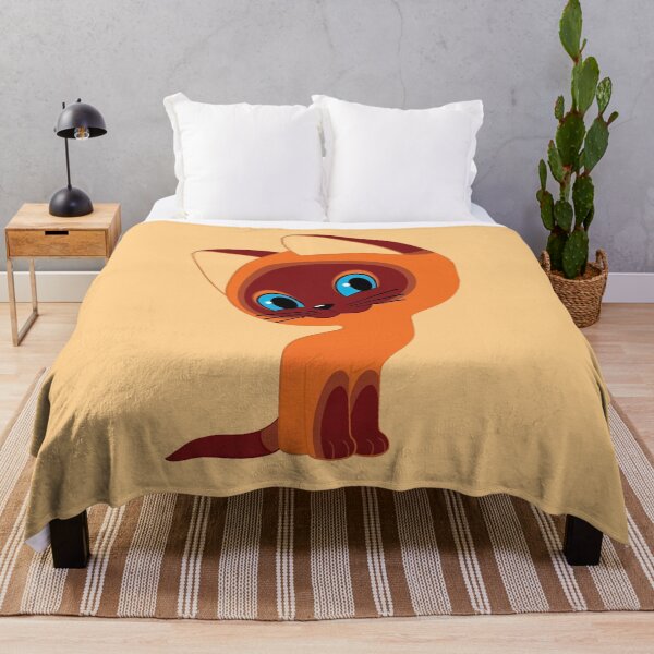 Item preview, Cute Cartoon Orange Cat – Big Blue Eyes & Sweet Sitting Pose designed and sold by V&Z Ninish.