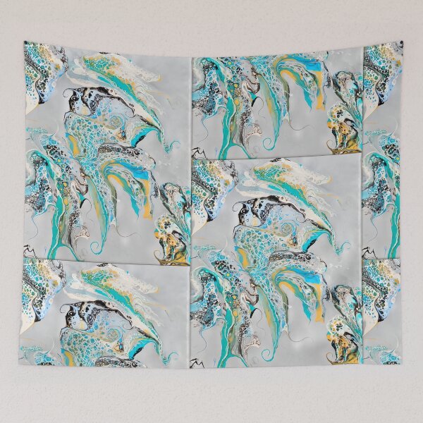 Item preview, Whispers in Teal Abstract Art designed and sold by Dream Mythos Studios.