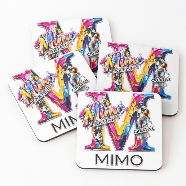 Item preview, MIMO Colorful Paint Dripping Letter M Artist & Creative Design designed and sold by NeonSketch Lab.