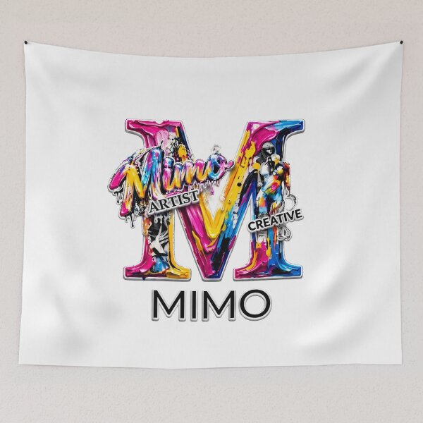 Item preview, MIMO Colorful Paint Dripping Letter M Artist & Creative Design designed and sold by NeonSketch Lab.