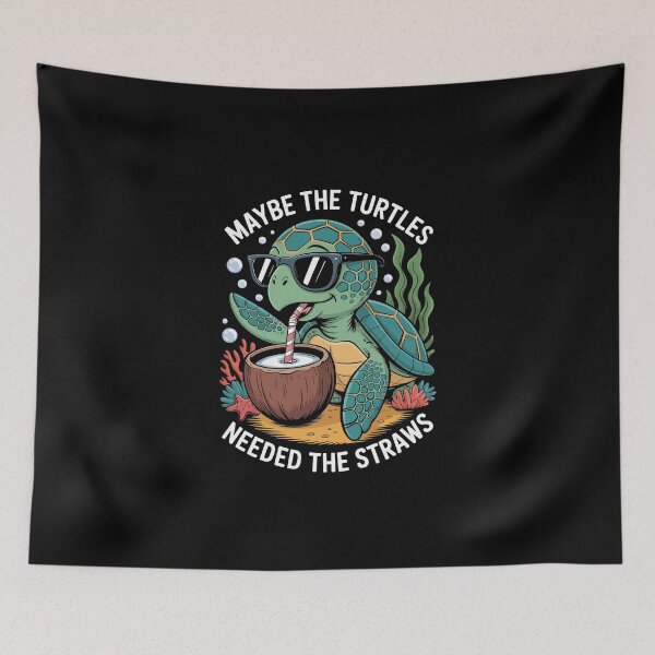 Item preview, Maybe the turtles needed the straws  designed and sold by jkrphoto.