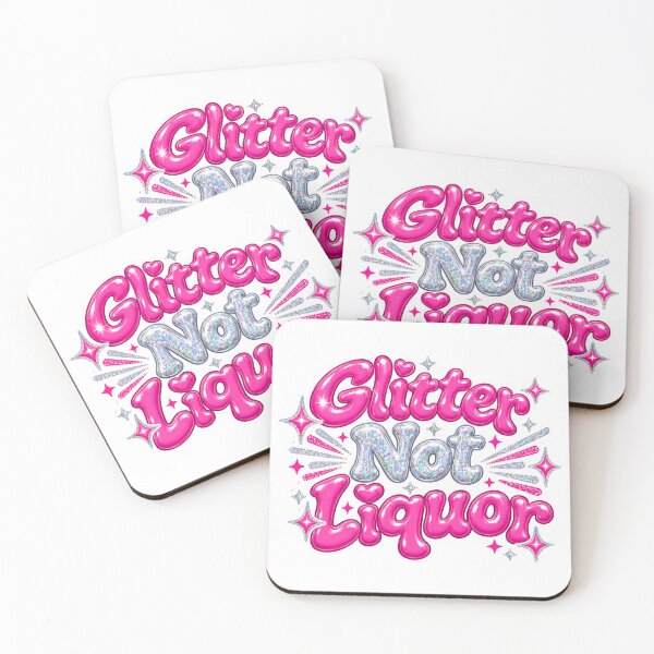 Item preview, Glitter Not Liquor – Sober Gift designed and sold by Freekey Store.