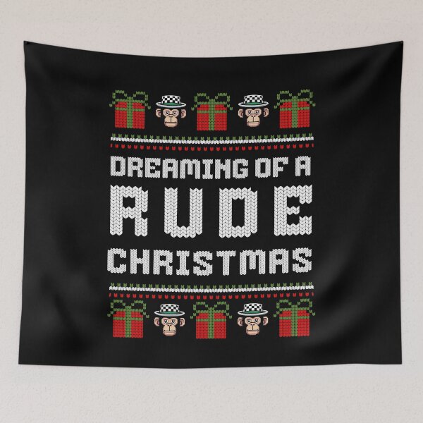 Item preview, 2 Tone Ska Dreaming of a Rude Christmas Ugly Sweater designed and sold by RuderThanMerch.