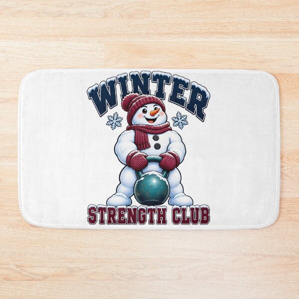 Item preview, Snowman Kettlebell Winter Strength Club designed and sold by TeNovaStudio.