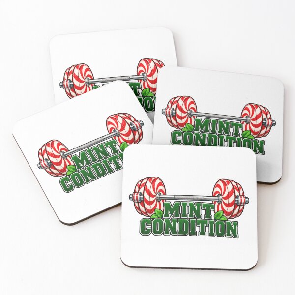 Item preview, Mint Condition Peppermint Barbell Holiday Fitness designed and sold by TeNovaStudio.
