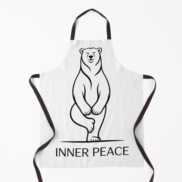 Item preview, Minimalist Bear Standing in Tree Pose Yoga designed and sold by 108stillness.