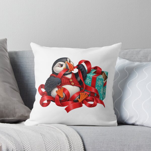Item preview, Puffin Gift Wrapping Christmas Character designed and sold by TeNovaStudio.