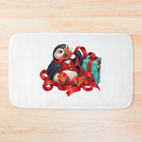 Item preview, Puffin Gift Wrapping Christmas Character designed and sold by TeNovaStudio.