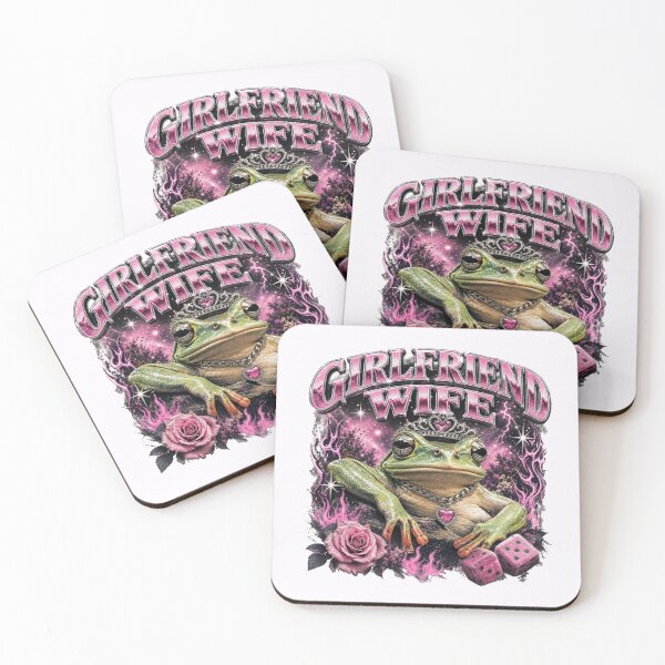 Item preview, Girlfriend Wife Frog Art | 90s Bootleg Crowned Toad Pink Roses Couple Gift designed and sold by illeN-Art-World.