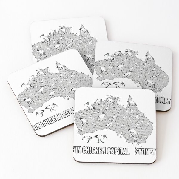 Item preview, Bin Chicken Capital Sydney Australia Map Invasion designed and sold by Yellowriversss.