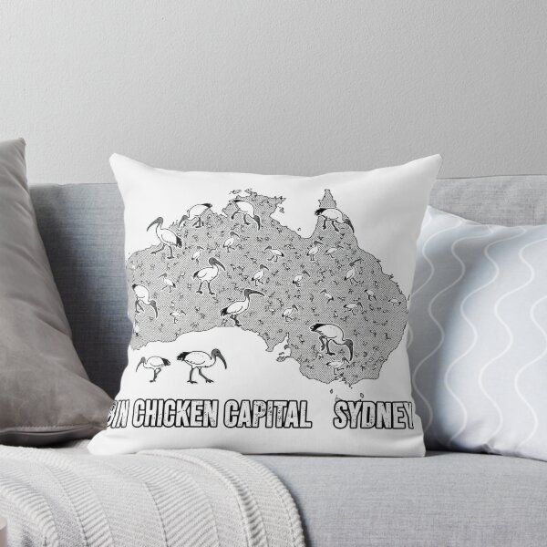 Item preview, Bin Chicken Capital Sydney Australia Map Invasion designed and sold by Yellowriversss.