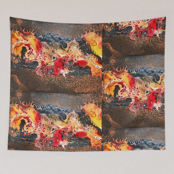 Item preview, Dragon's Breath Abstract Painting designed and sold by Dream Mythos Studios.