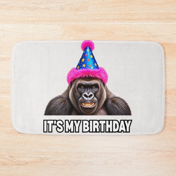 Item preview, It's My Birthday Smiling Gorilla Meme Funny Gifts Men designed and sold by erozzz.