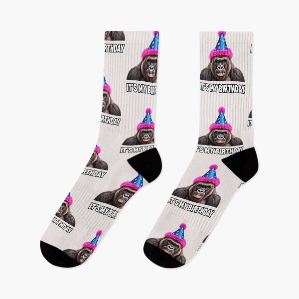 Item preview, It's My Birthday Smiling Gorilla Meme Funny Gifts Men designed and sold by erozzz.