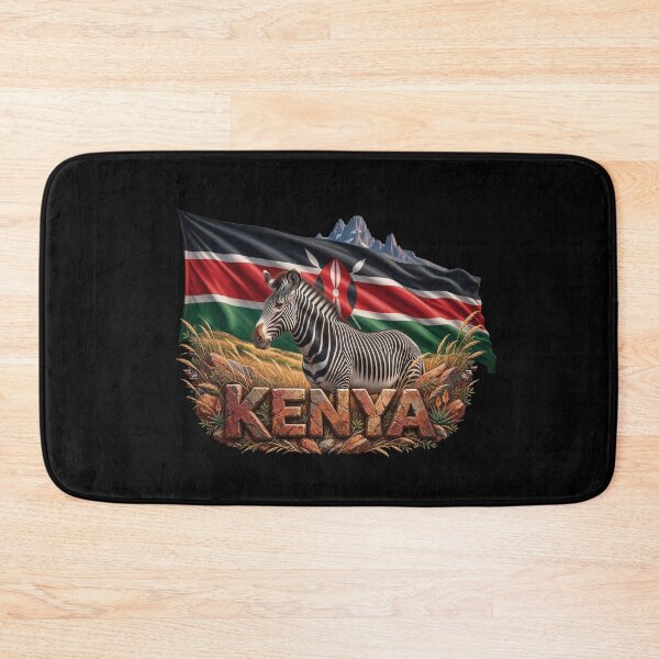 Item preview, Kenya Heritage – Grevy's Zebra & Mount Kenya designed and sold by FlagX.