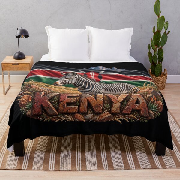 Item preview, Kenya Heritage – Grevy's Zebra & Mount Kenya designed and sold by FlagX.