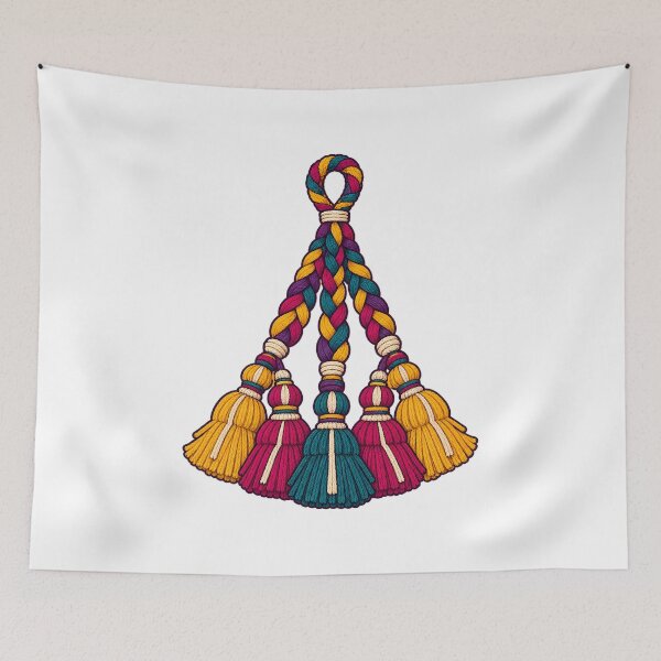 Item preview, Colorful Crochet Paranda Tassel Braid designed and sold by Philippa Shop.