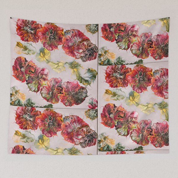 Item preview, Autumn Poppies Abstract Art designed and sold by Dream Mythos Studios.
