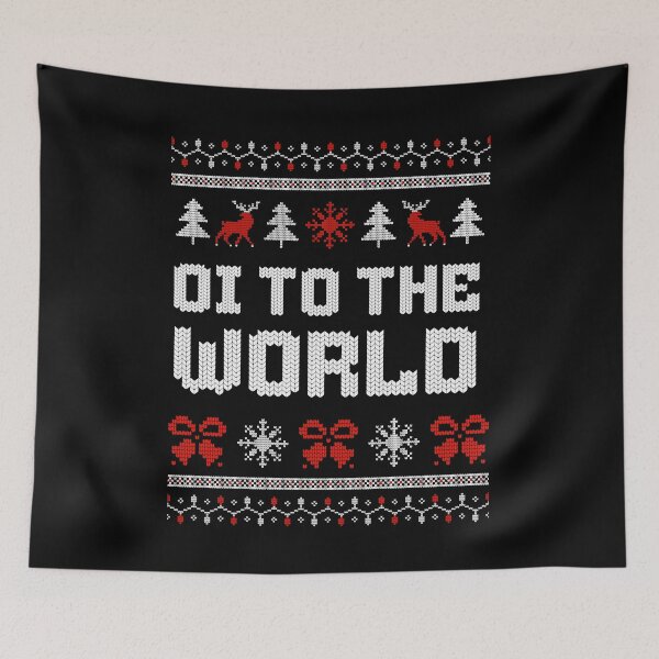 Item preview, 2 Tone Ska Oi to the World Ugly Christmas Sweater designed and sold by RuderThanMerch.