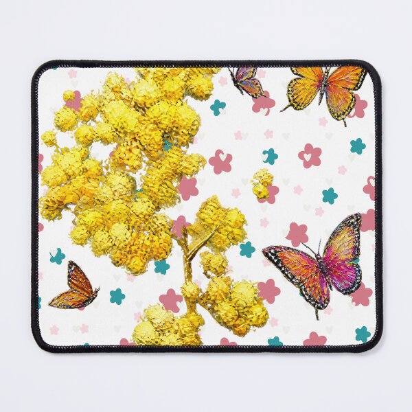Item preview, Butterflies and Yellow Flowers designed and sold by FlowerSeller1.