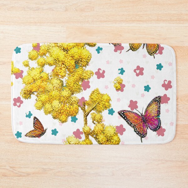 Item preview, Butterflies and Yellow Flowers designed and sold by FlowerSeller1.