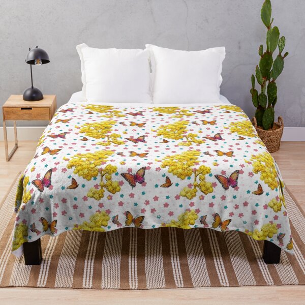Item preview, Butterflies and Yellow Flowers designed and sold by FlowerSeller1.