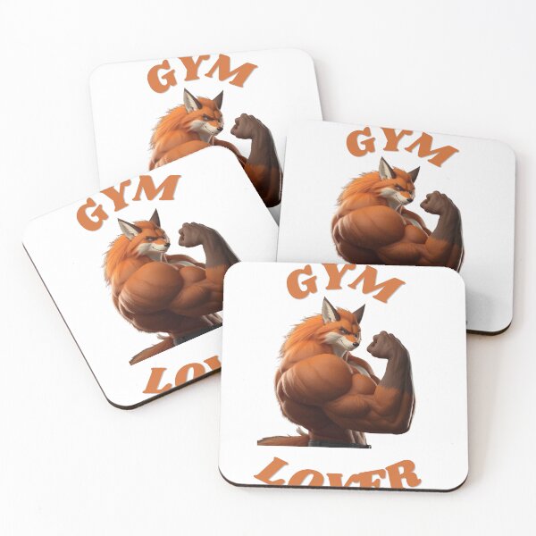 Item preview, Gym Lover Fox – Funny Muscular Fox Fitness Design designed and sold by Samuel Atef.